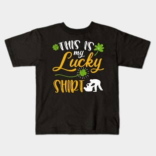 Jiu-jitsu This is My Lucky Shirt St Patrick's Day Kids T-Shirt